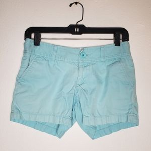 Lilly Pulitzer Callahan 100% Cotton Baby Blue Shorts Women's 00
